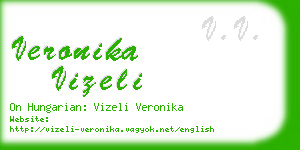 veronika vizeli business card